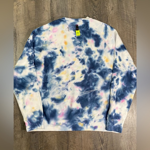 NEW | NIKE Sportswear Tie-Dye French Terry Mens Sweatshirt - Picture 2 of 6